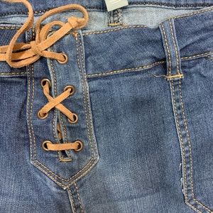 High waisted bell bottom jeans